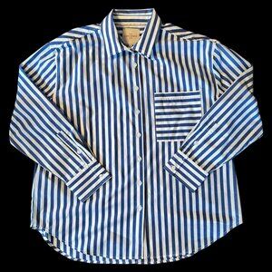 Casa Cabana Bethany Stripe Beachy Classic Button Up Shirt XL